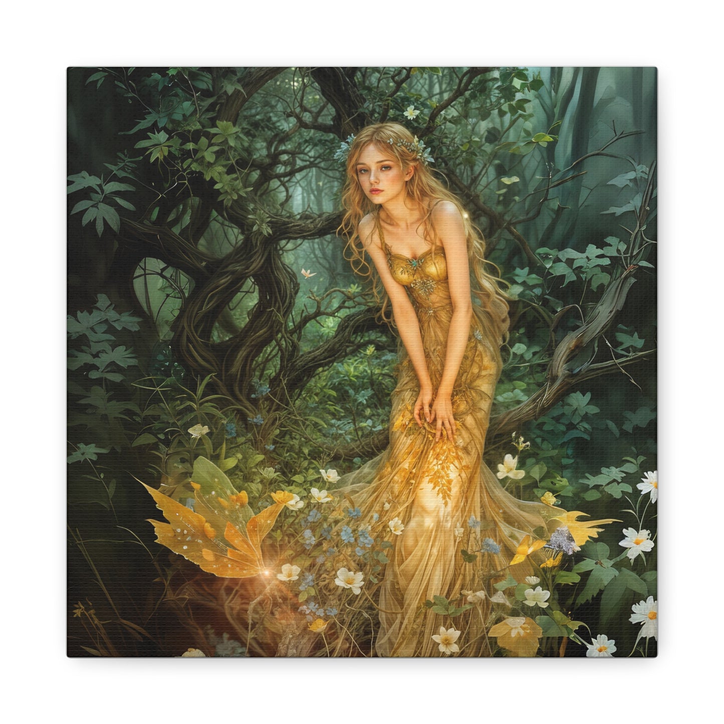 Canvas Print - Mid-Summer's Eve Fairy Forest Art by Fairyhill Studio