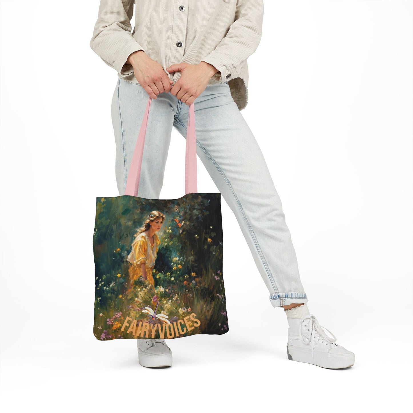 FAIRY VOICES - Canvas Tote Bag - Perfect for Beach Days, Eco-Friendly Shopping, and Summer Fun!