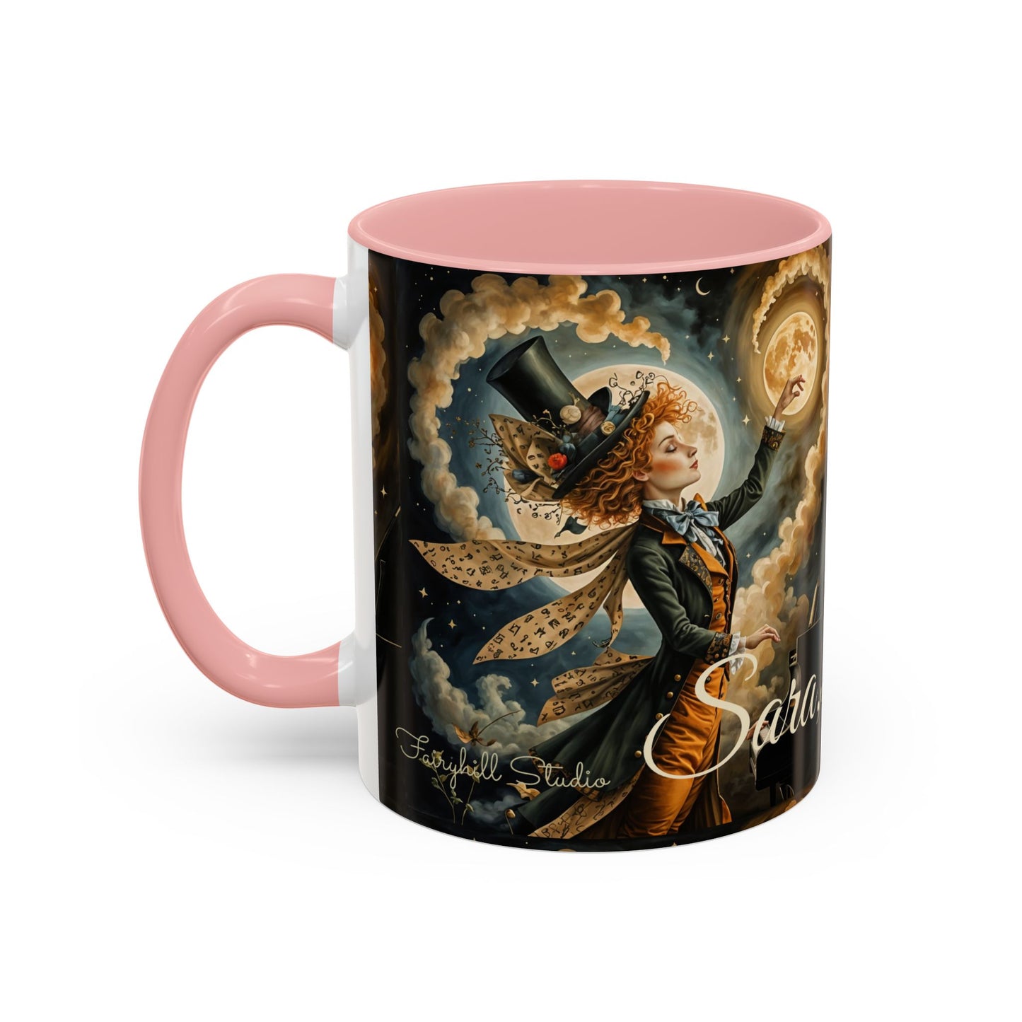 Coffee Mug - Whimsical Mad Hatter Playing Piano Art