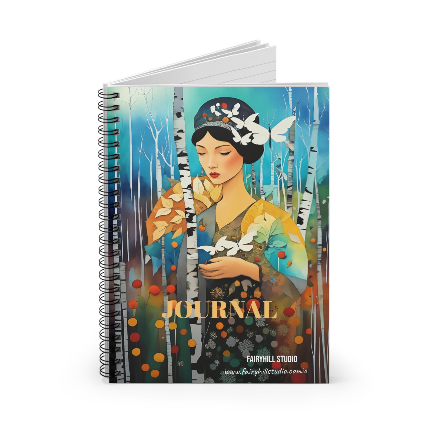 Birch trees  Journal Gift notebook - Journal Notebook Gift - Ruled Line