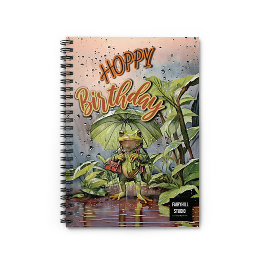 Happy Birthday journal, Spiral Notebook  journal , Ruled Line,