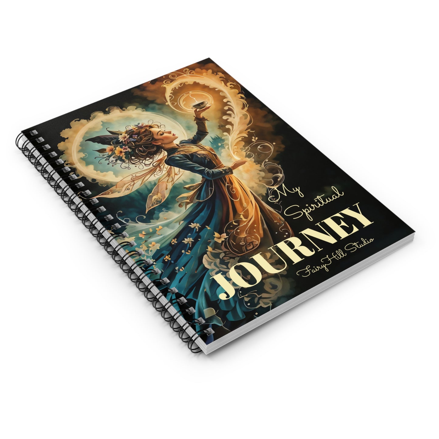 Personalized Fairy Magic Spiral Notebook - Ruled Line