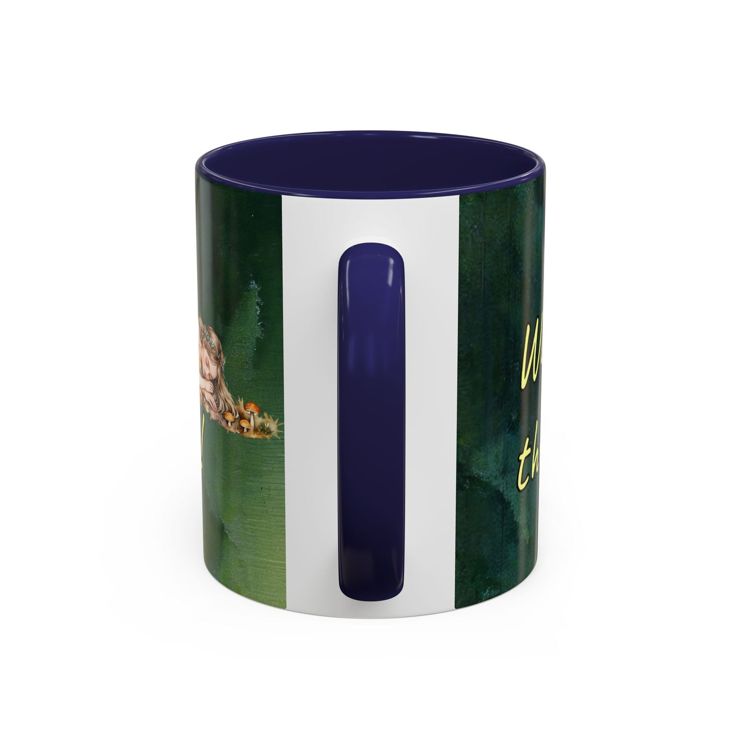 Sleeping Fairy -Themed Coffee Mug with a quote - 11 & 15oz Accent Mug for Fairy/coffee Lovers