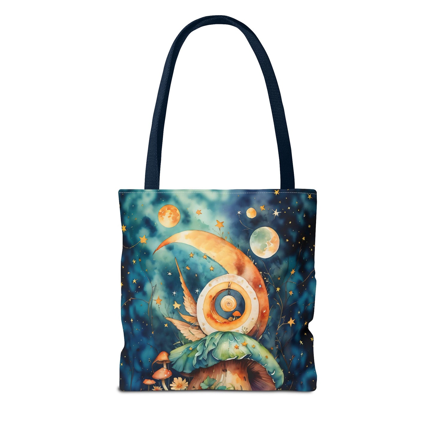 Canvas Art Tote bag- Abstract Colorful Circle Universe