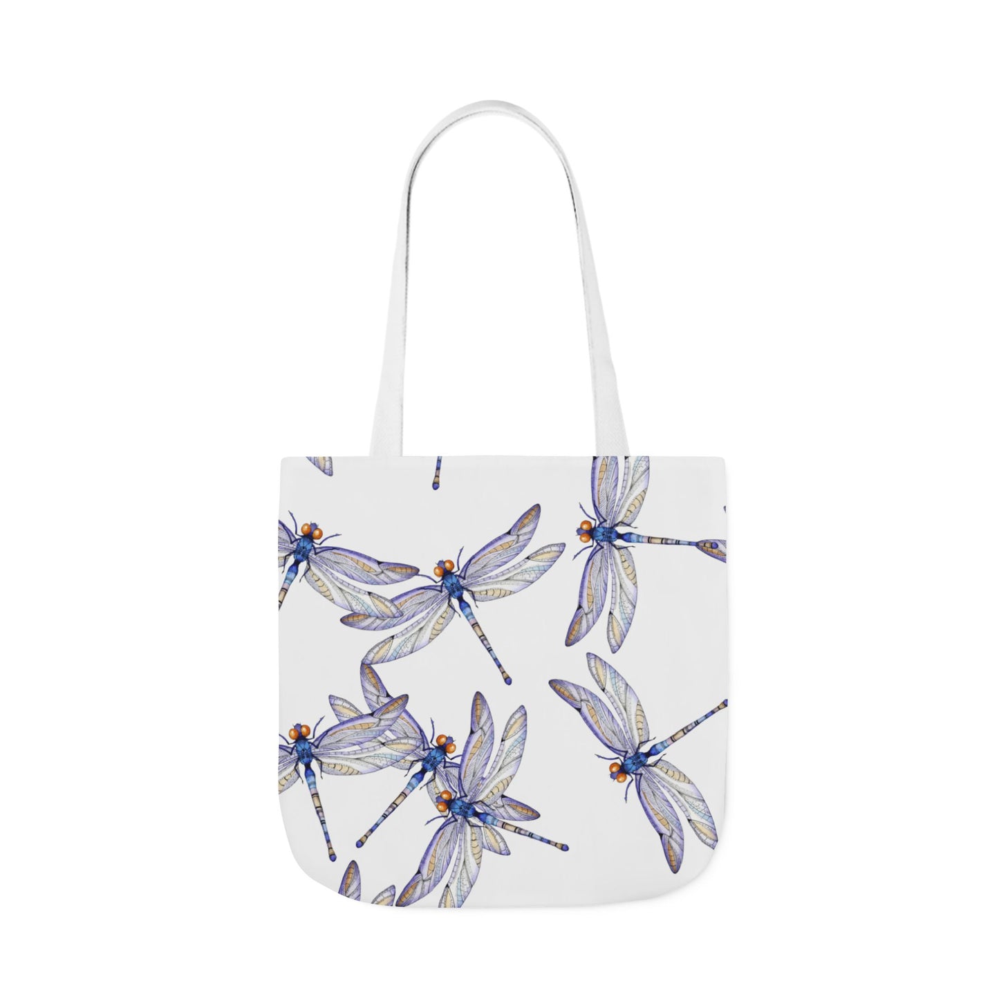 Colorful Dragonfly Inspired Canvas Tote Bag - Perfect for Beach Days, Eco-Friendly Shopping, and Summer Fun!
