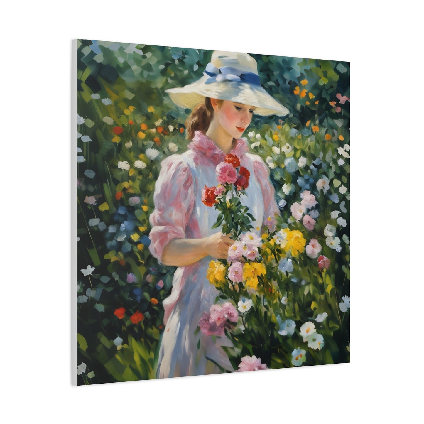 Floral Serenity Canvas Art - Stretched Matte 1.25"
