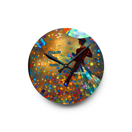 Wall Clock - Follow the Magic Art Design