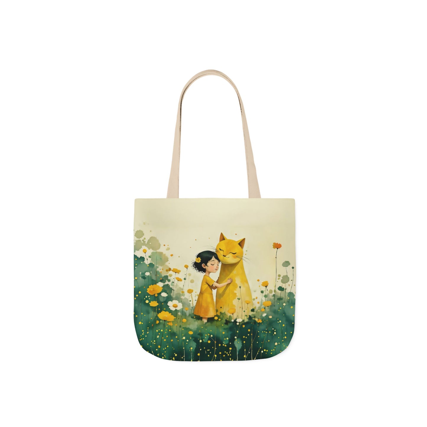 Colorful Cat -Inspired Canvas Tote Bag - Perfect for Beach Days, Eco-Friendly Shopping, and Summer Fun!