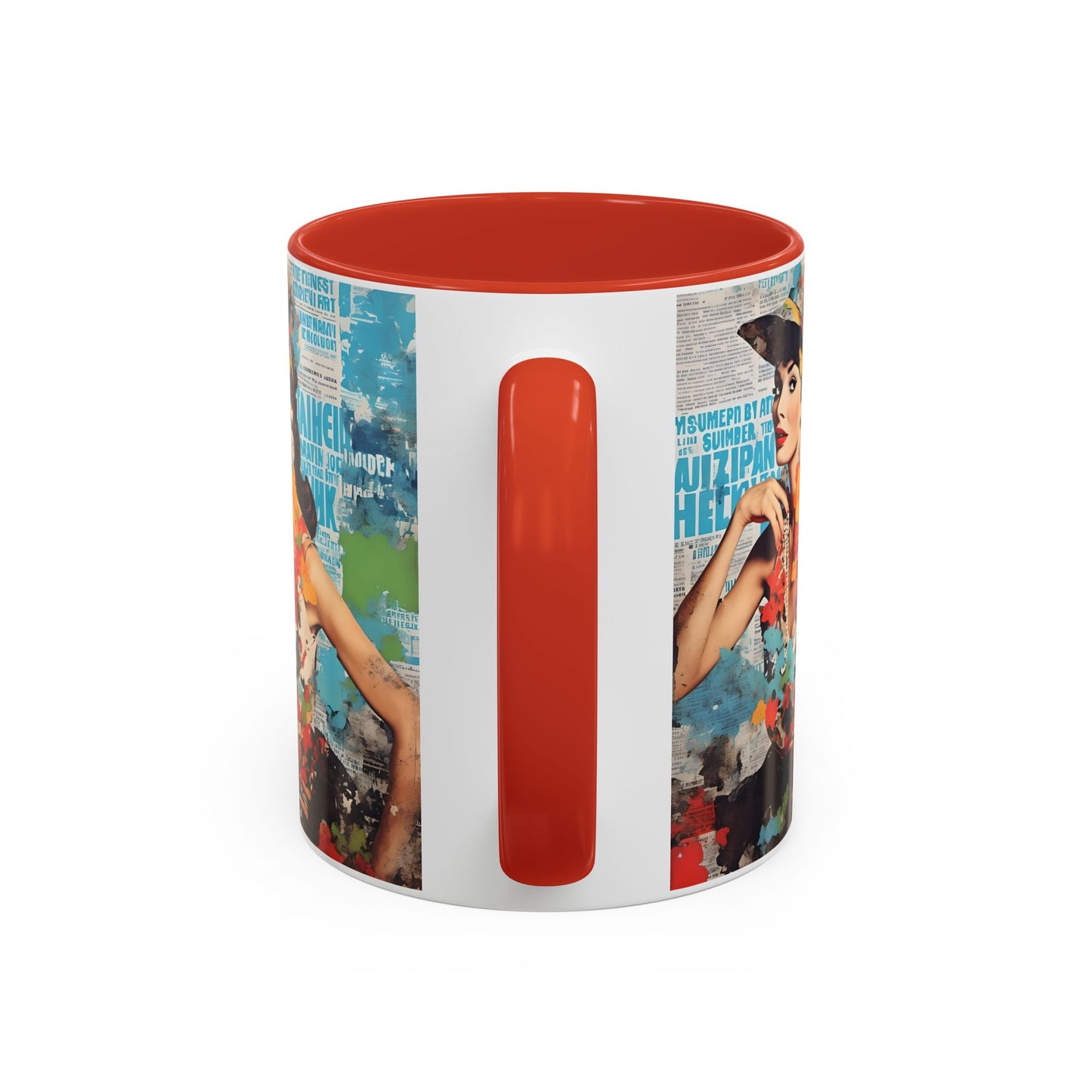 Coffee Mug Hollywood Movie Star Collage Colorful Art 11/15oz by Fairyhill Studio