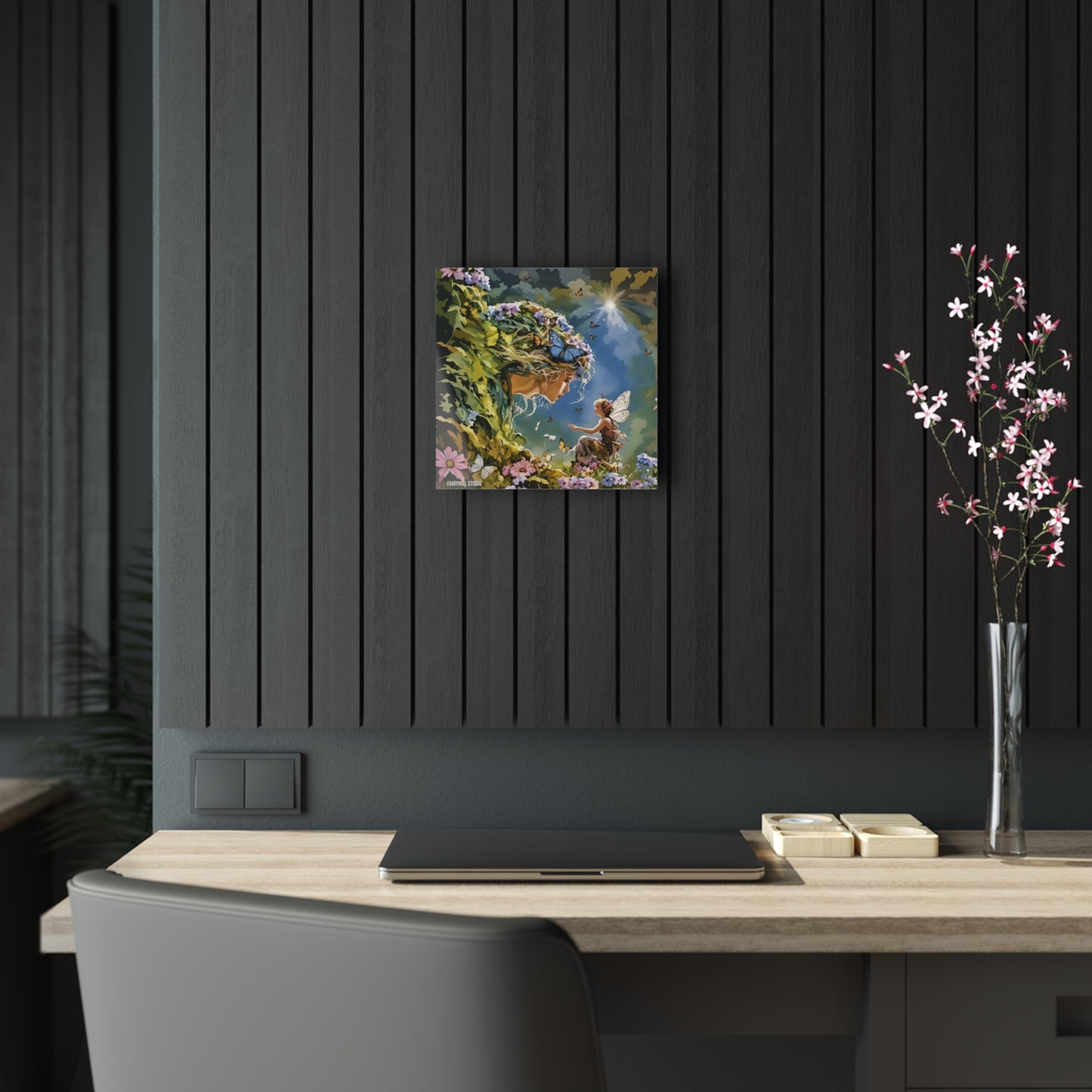 Giving Thanks to the Mother Nature Inspirational Art Acrylic Print -