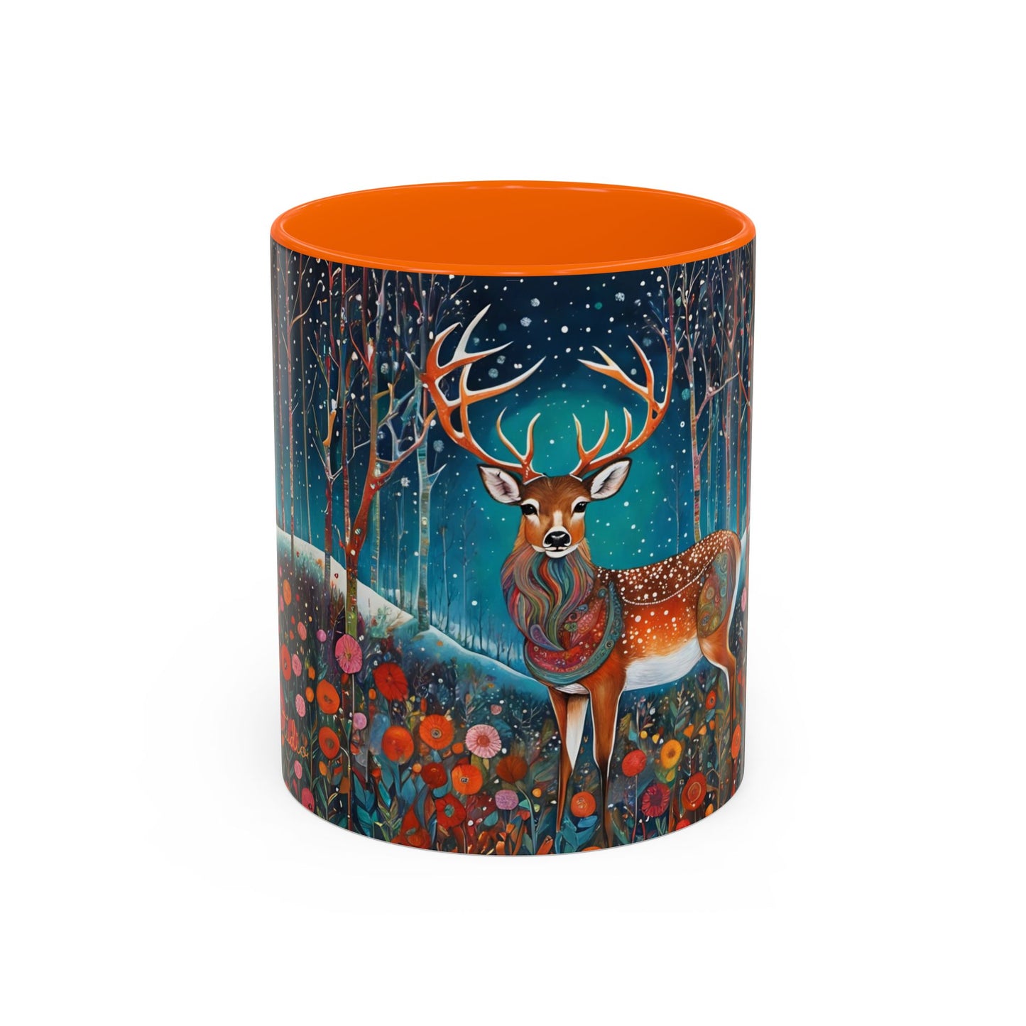 Accent Magestic Boho Deer Coffee Mug (11, 15oz)