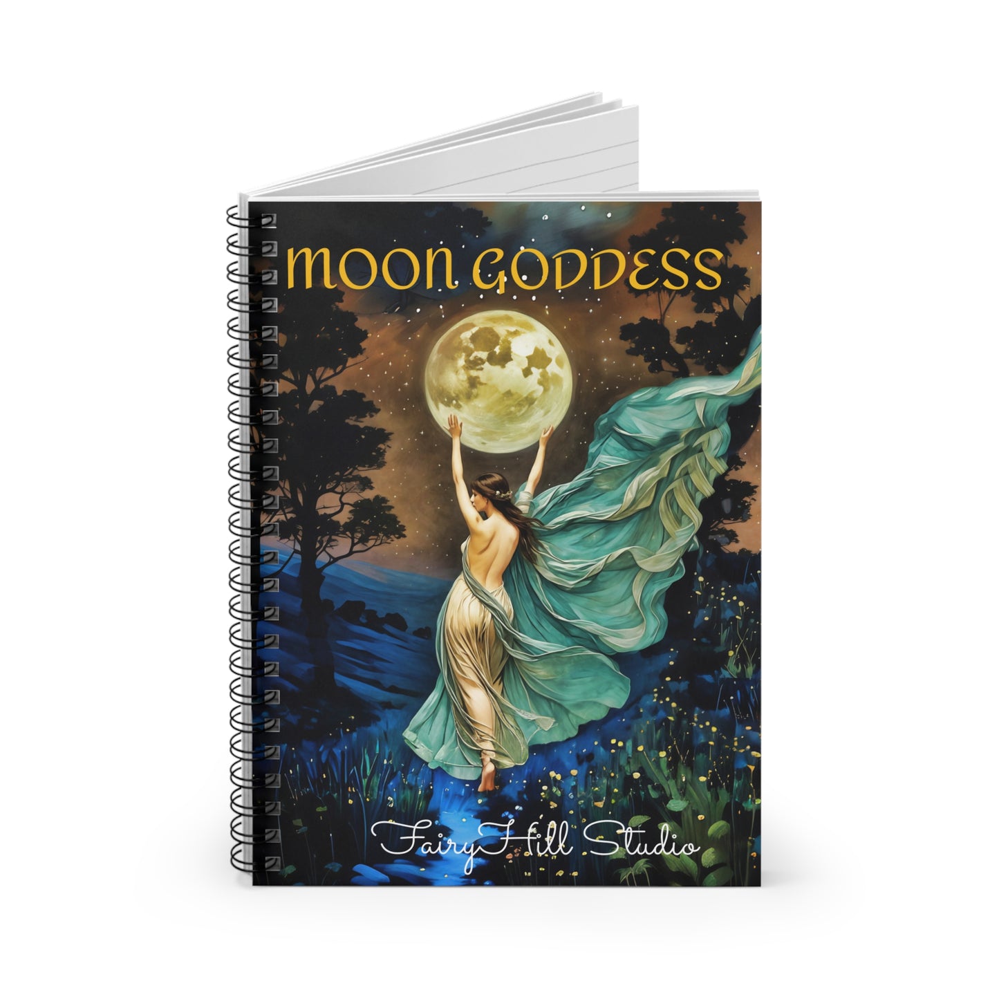 Moon Goddess Spiral Notebook - Ruled Line