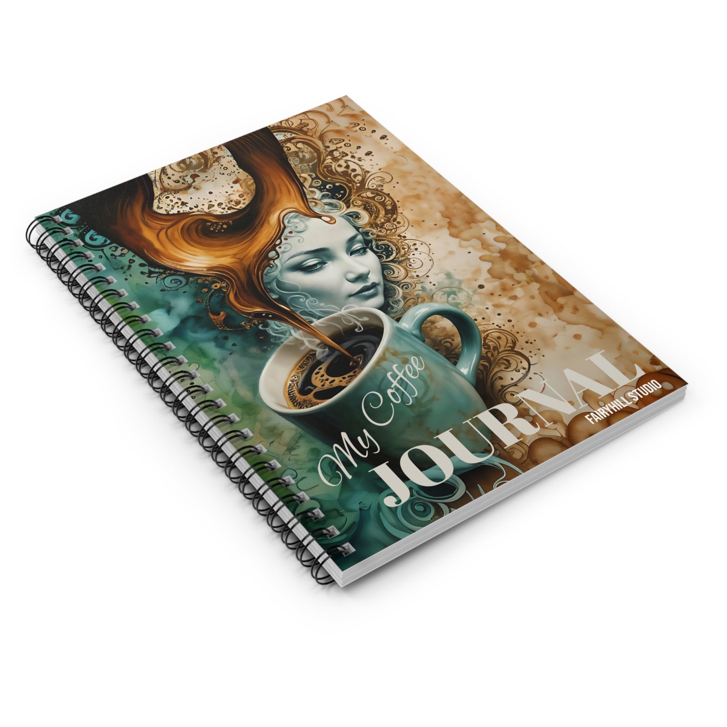 My Coffee   Coffee Journal /Notebook - Ruled Line coffee  Spiral Journal