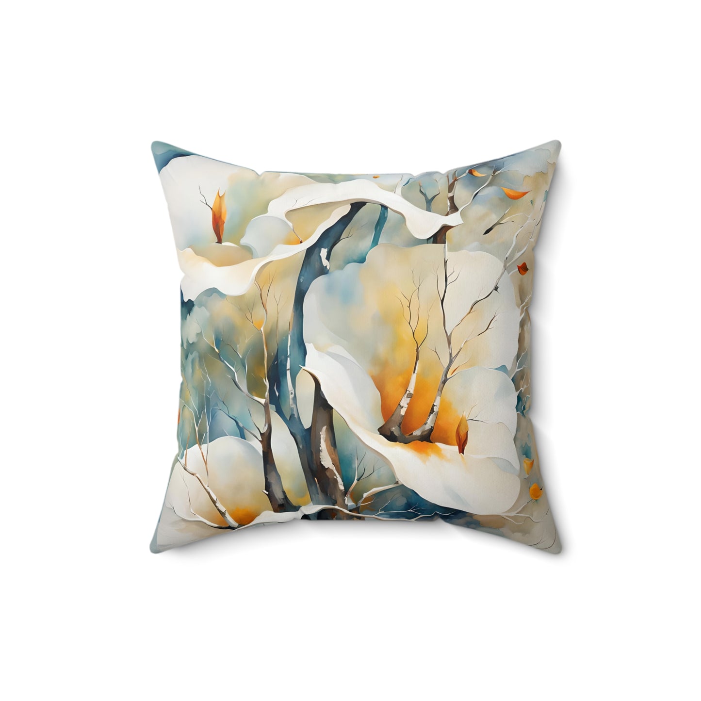 Spun Polyester Square Calla Lillies Pillow