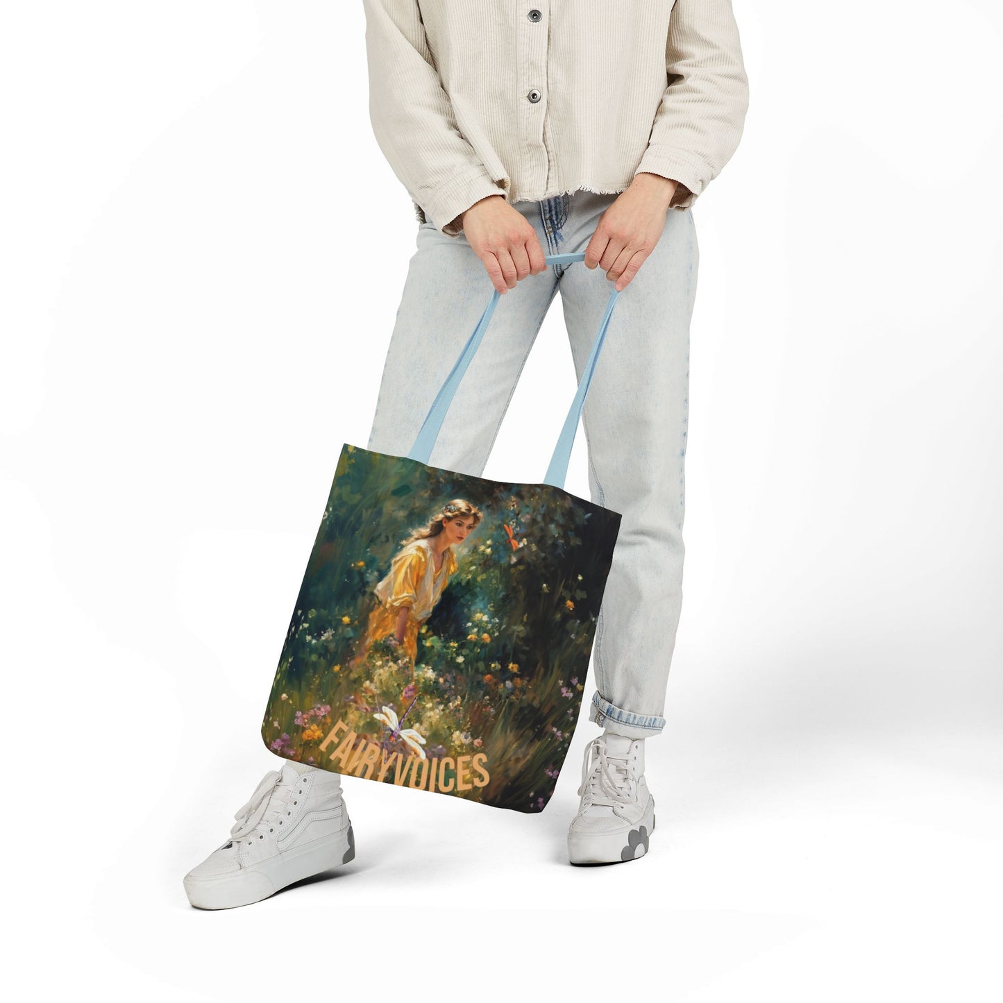 FAIRY VOICES - Canvas Tote Bag - Perfect for Beach Days, Eco-Friendly Shopping, and Summer Fun!