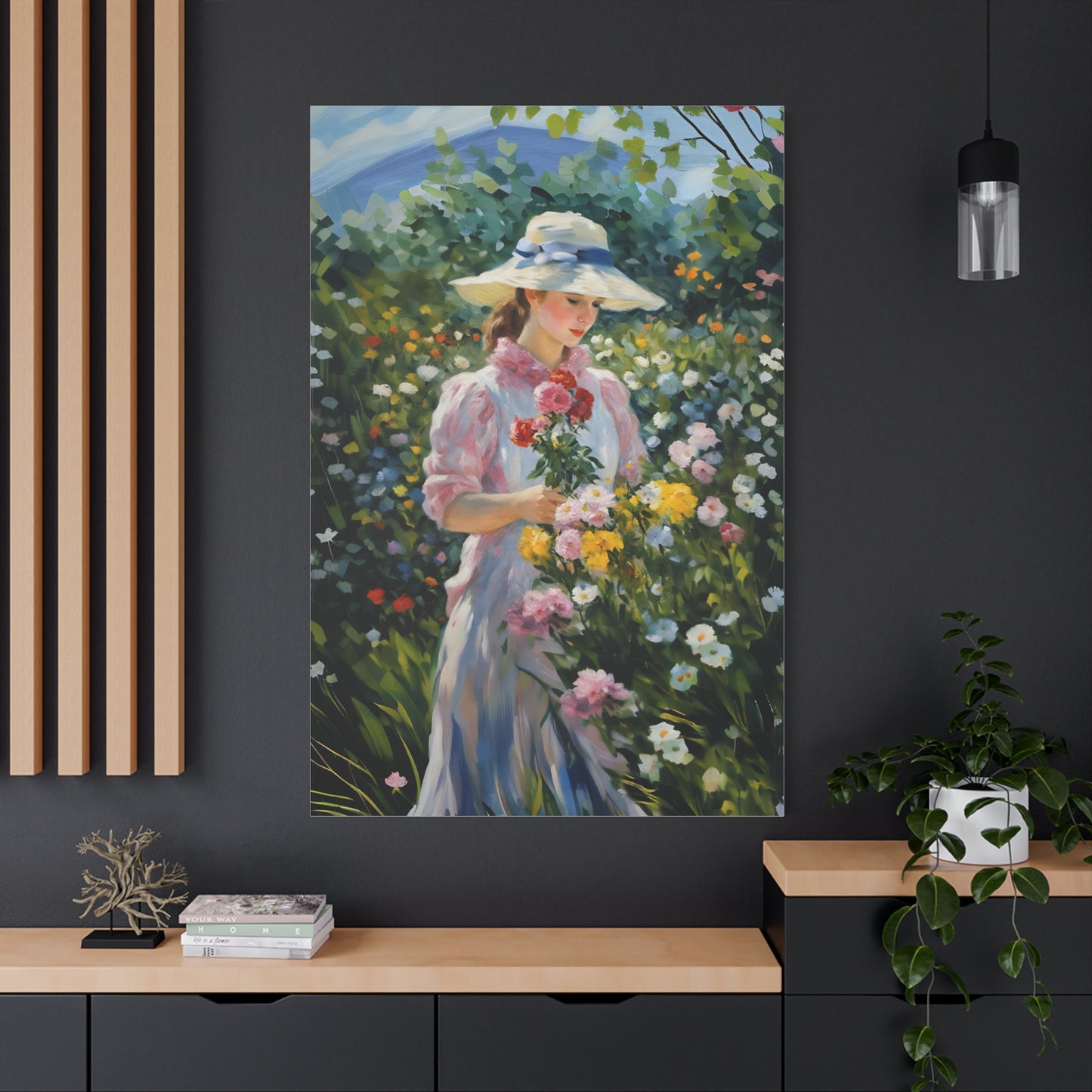 Floral Serenity Canvas Art - Stretched Matte 1.25"