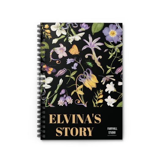 Personalized Wild flowers Spiral Notebook - Ruled Line