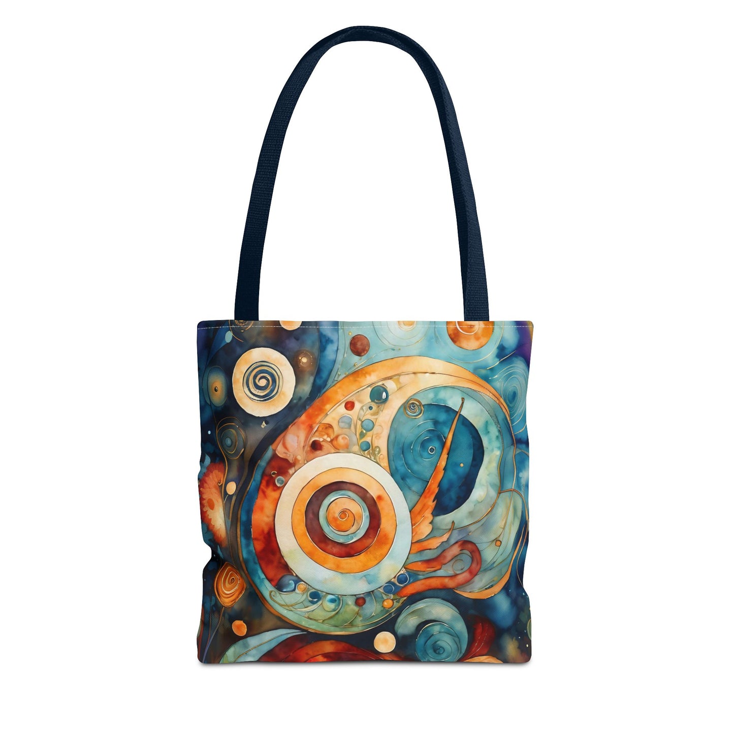 Colorful Circle Canvas Art Tote Bag