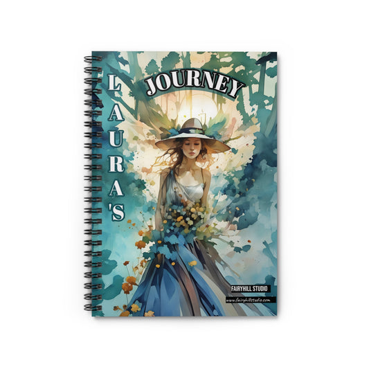 Custom Spiral Notebook - Laura's Journey - Ruled Line
