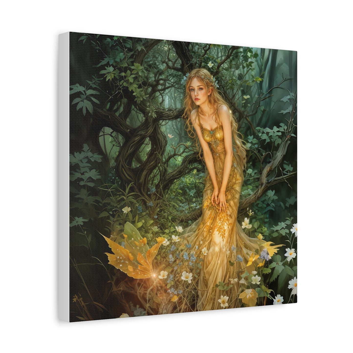 Canvas Print - Mid-Summer's Eve Fairy Forest Art by Fairyhill Studio