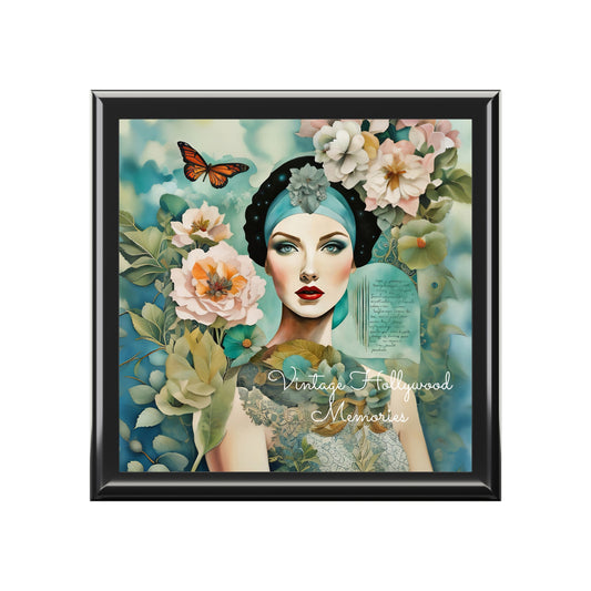 Vintage Hollywood Memories Jewelry Box - Elegant Decor for Special Occasions