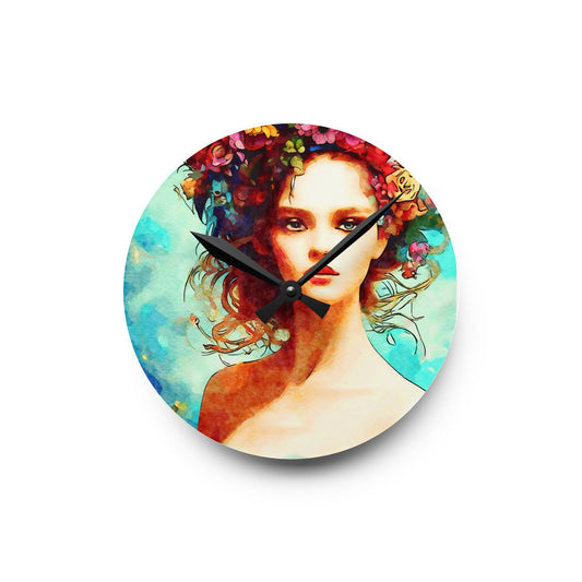 Summer Vibes Acrylic Wall Clock
