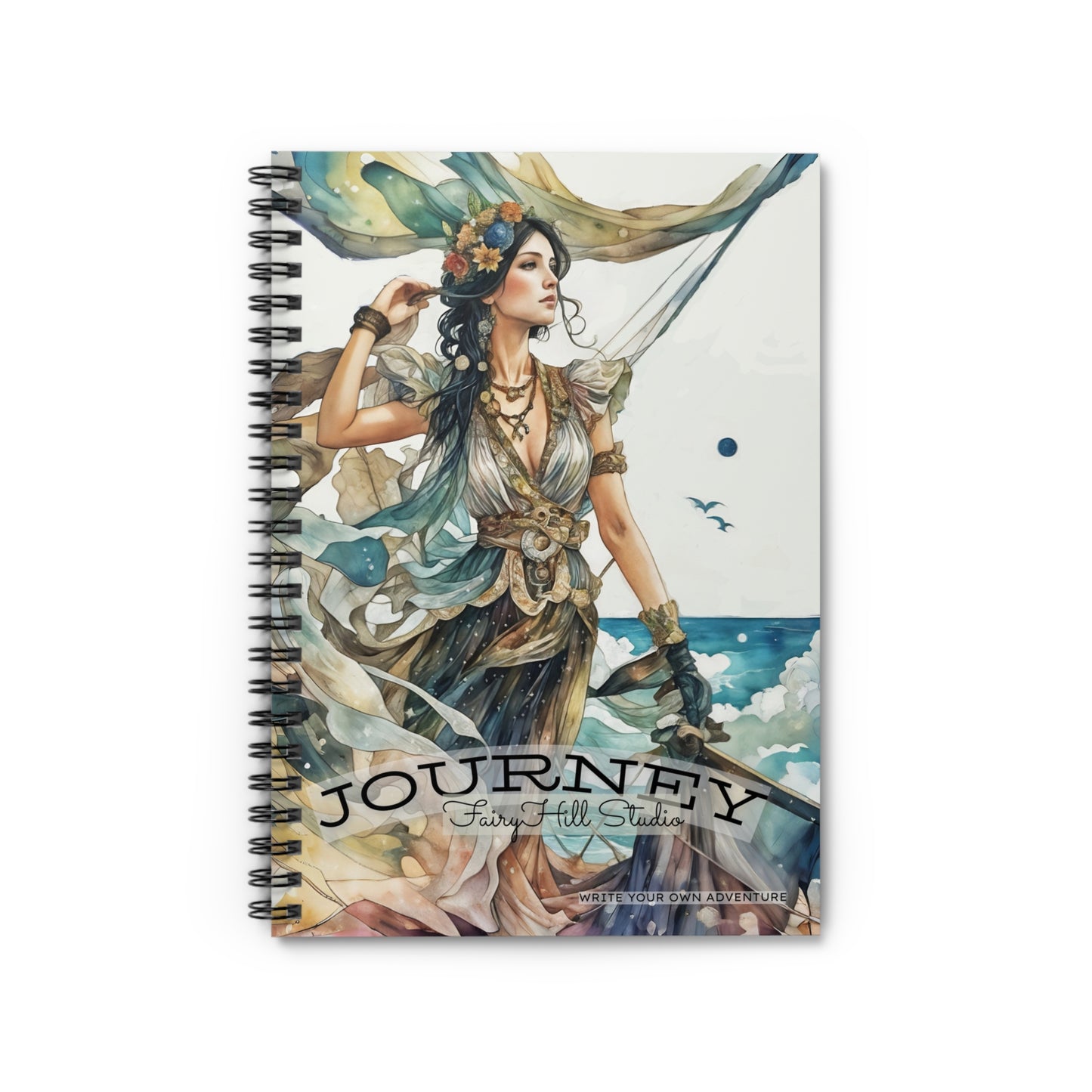 Spiral Notebook - Pirate Journey Ruled Line