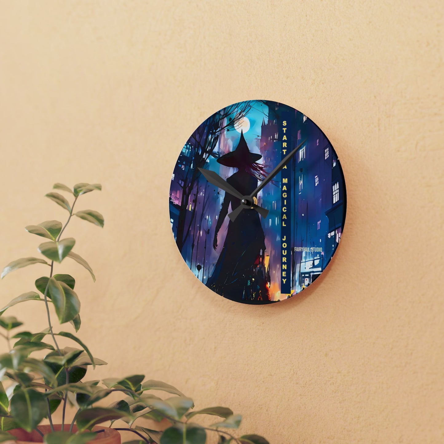 Wall Clock - Start a Magical Journey Art Design