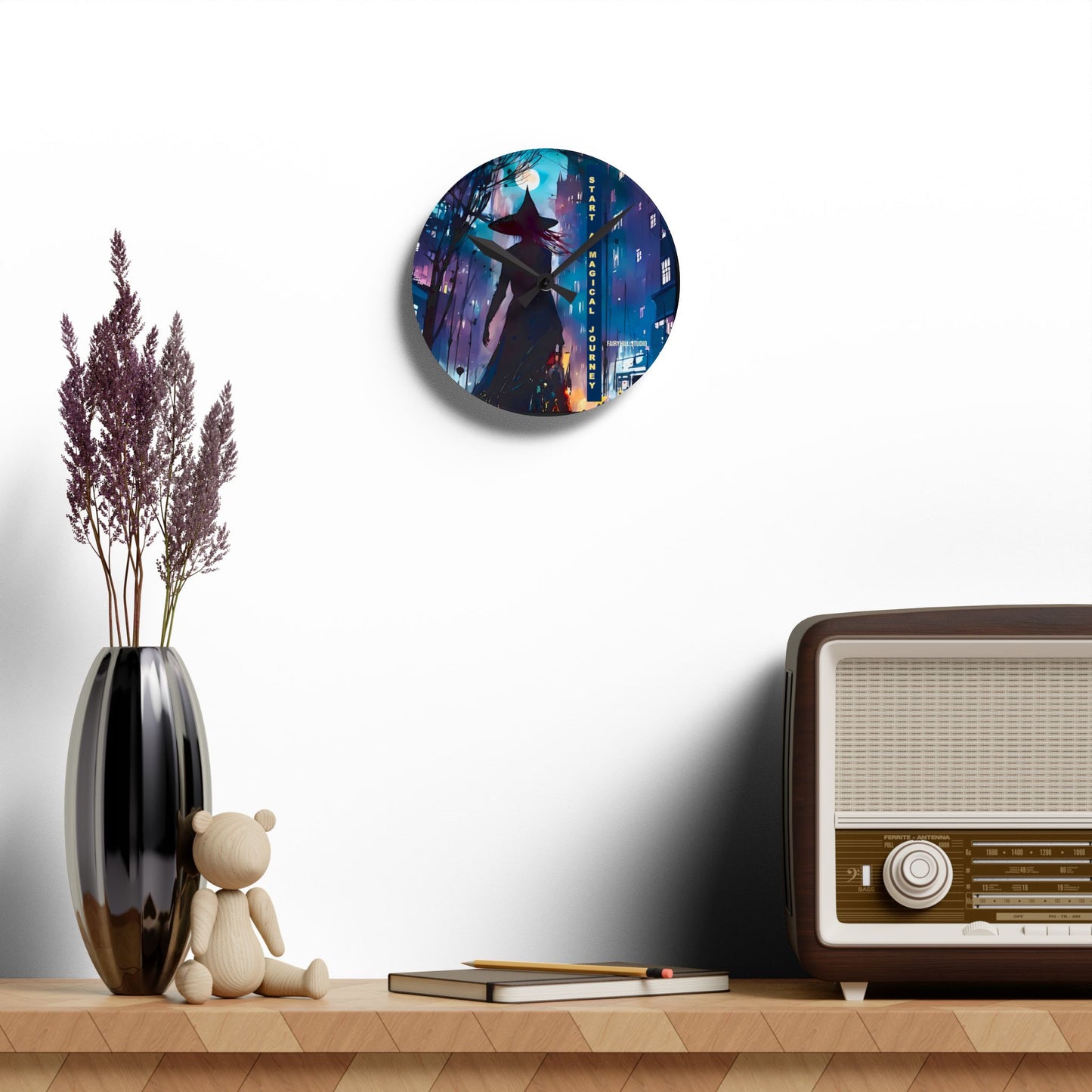 Wall Clock - Start a Magical Journey Art Design