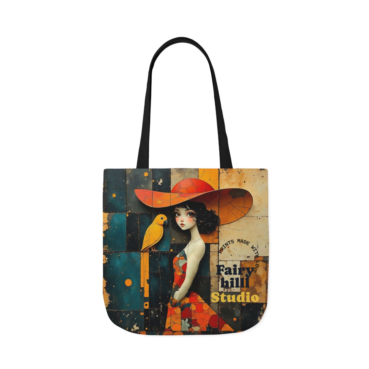 Colorful parrot -Inspired Canvas Tote Bag - Perfect for Beach Days, Eco-Friendly Shopping, and Summer Fun!
