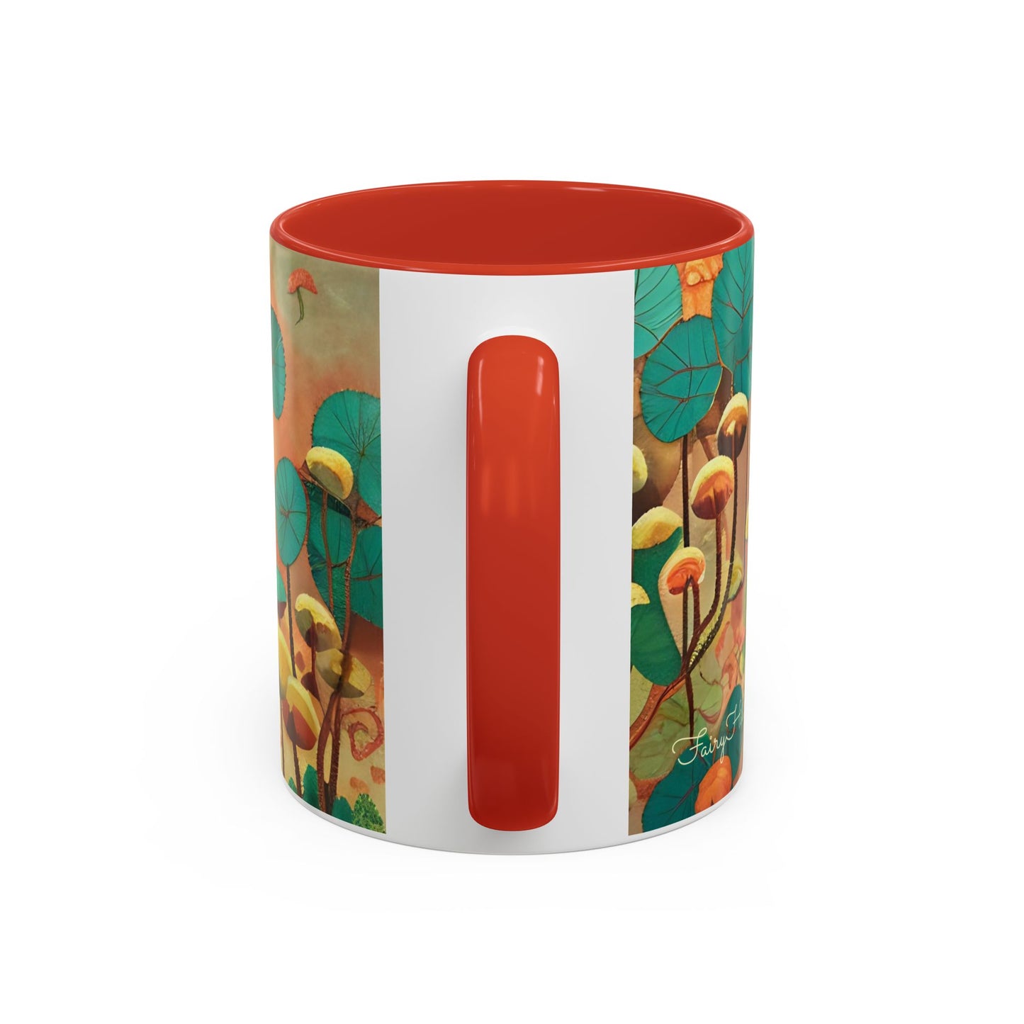 Mushroom Fairy Art-Themed Coffee Mug - 11 & 15oz Accent Mug for Musroom Fsiry Lovers