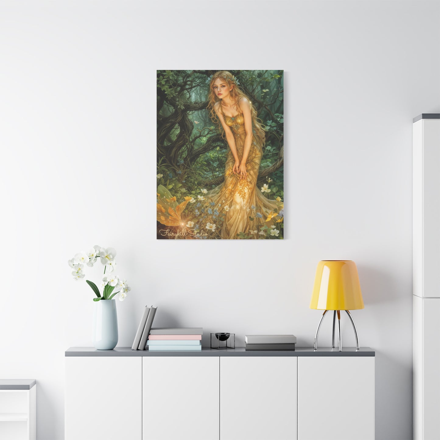 Canvas Print - Mid-Summer's Eve Fairy Forest Art by Fairyhill Studio