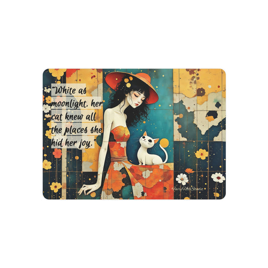 Whimsical Metal Art Sign - Perfect Gift for Cat Lovers, Home Decor, Friendship, Motivational Quotes, Kids Room Decoration