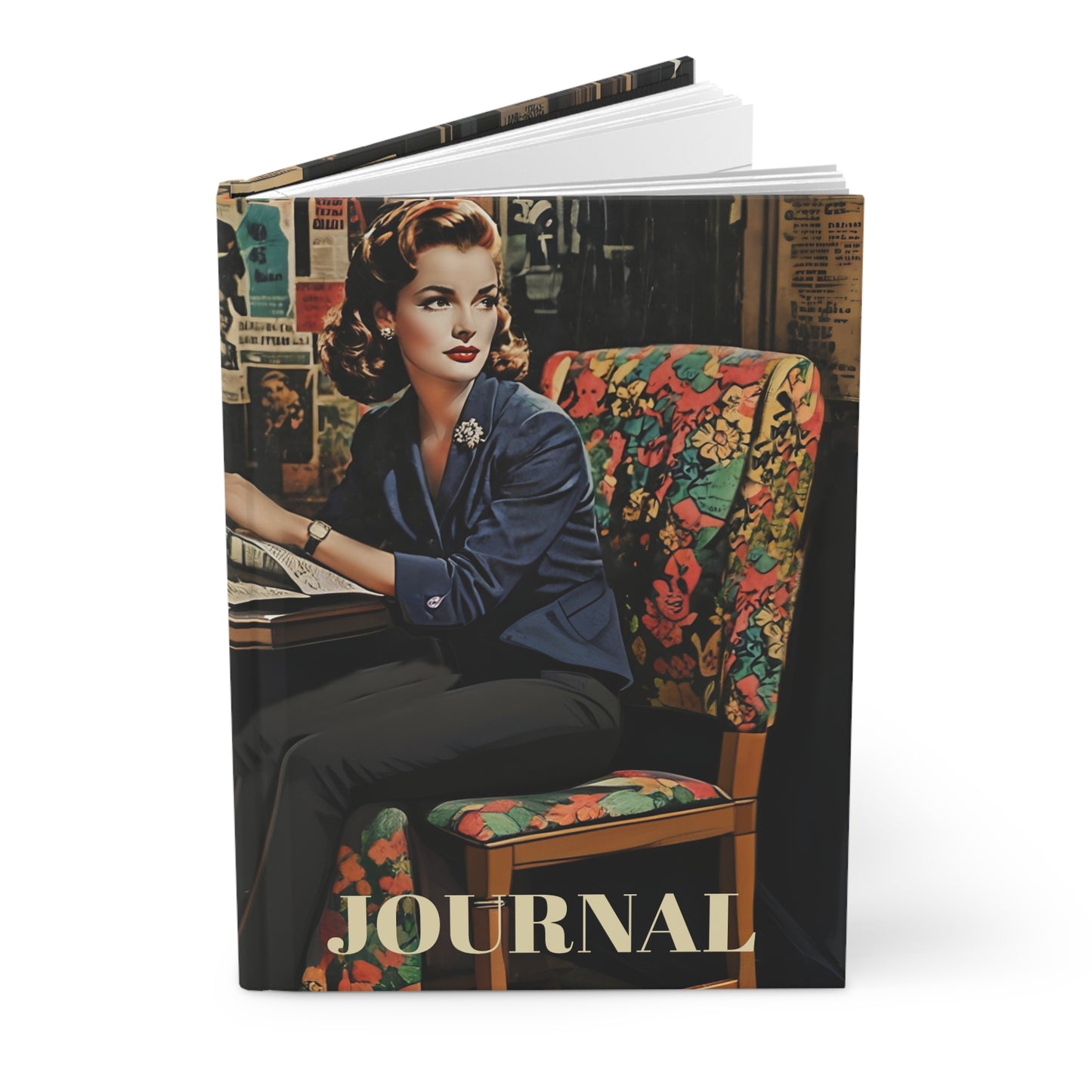 Hardcover Journal  Vintage Hollywood StarJournal Art