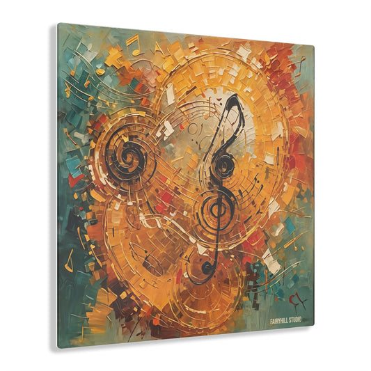 Art Acrylic Prints Musical Notes Art