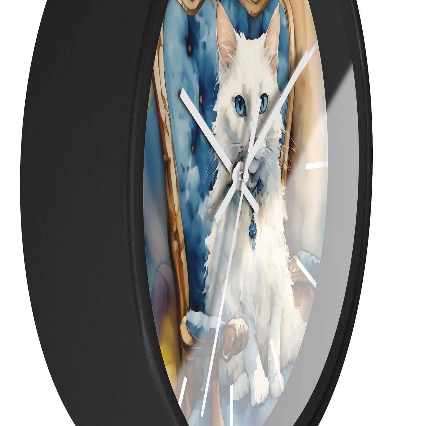 Cat Art Wall Clock