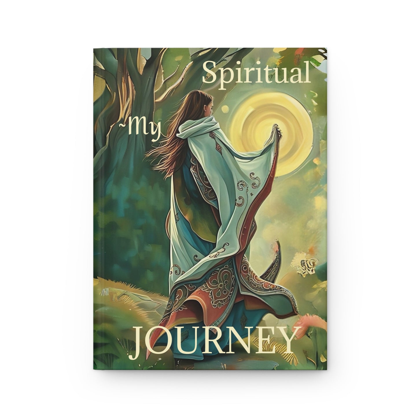 Hardcover Journal Matte - Rumi Spiritual Quote 'As you start to walk on the way, the way appears' Journal Art by Fairyhill Studio