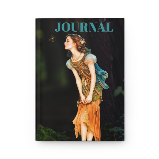 Hardcover Journal Matte - Midsummer Fairy Forest art  Journal