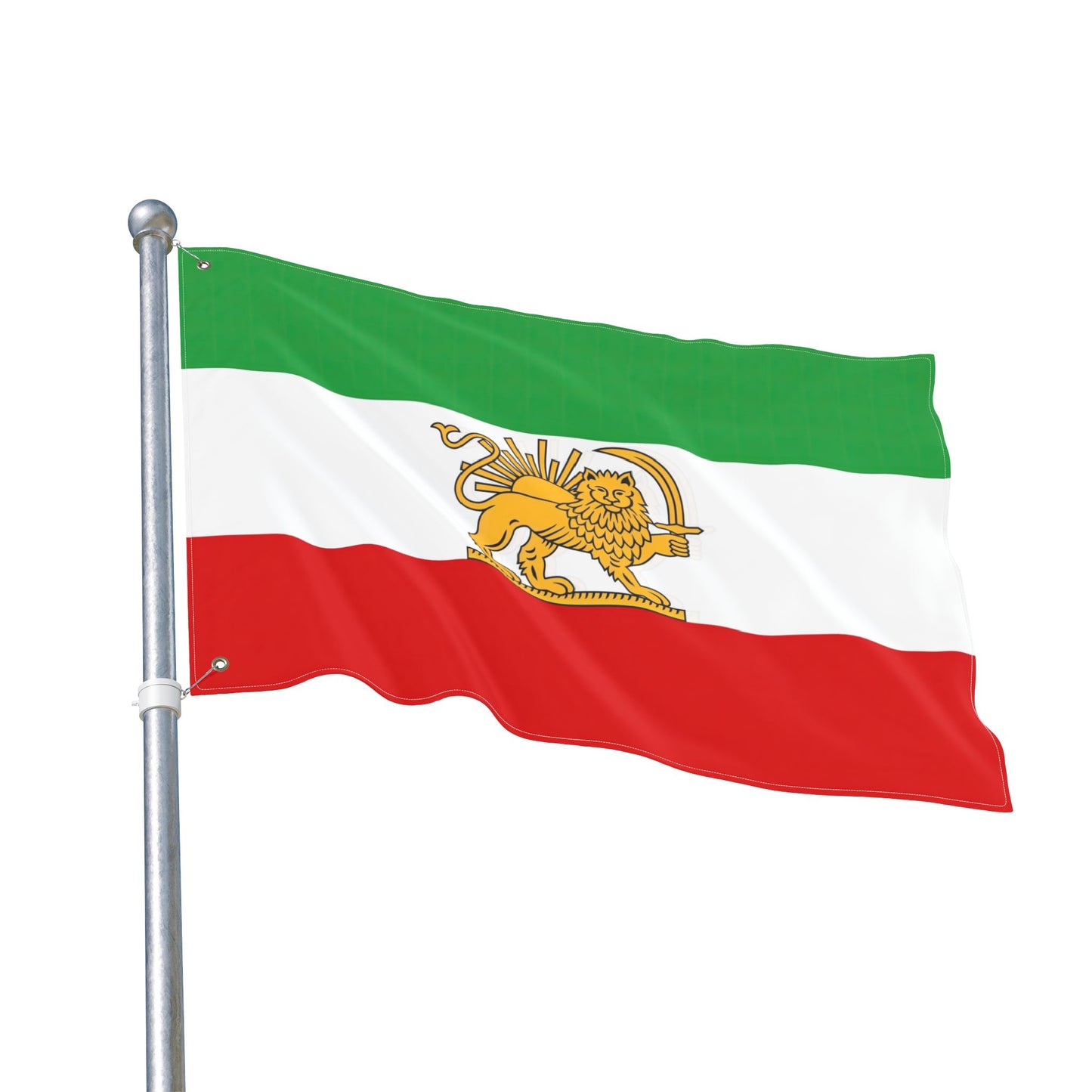 True Iran Heritage Flag – Old Persian Lion & Sun Revival (3x5 ft Double-Sided)