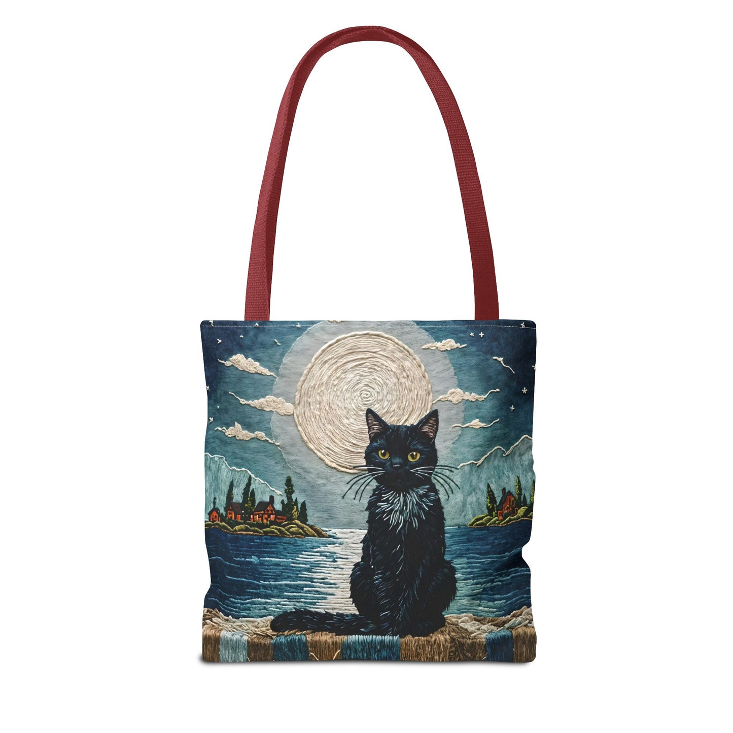 Black Cat Moonlight Tote Bag