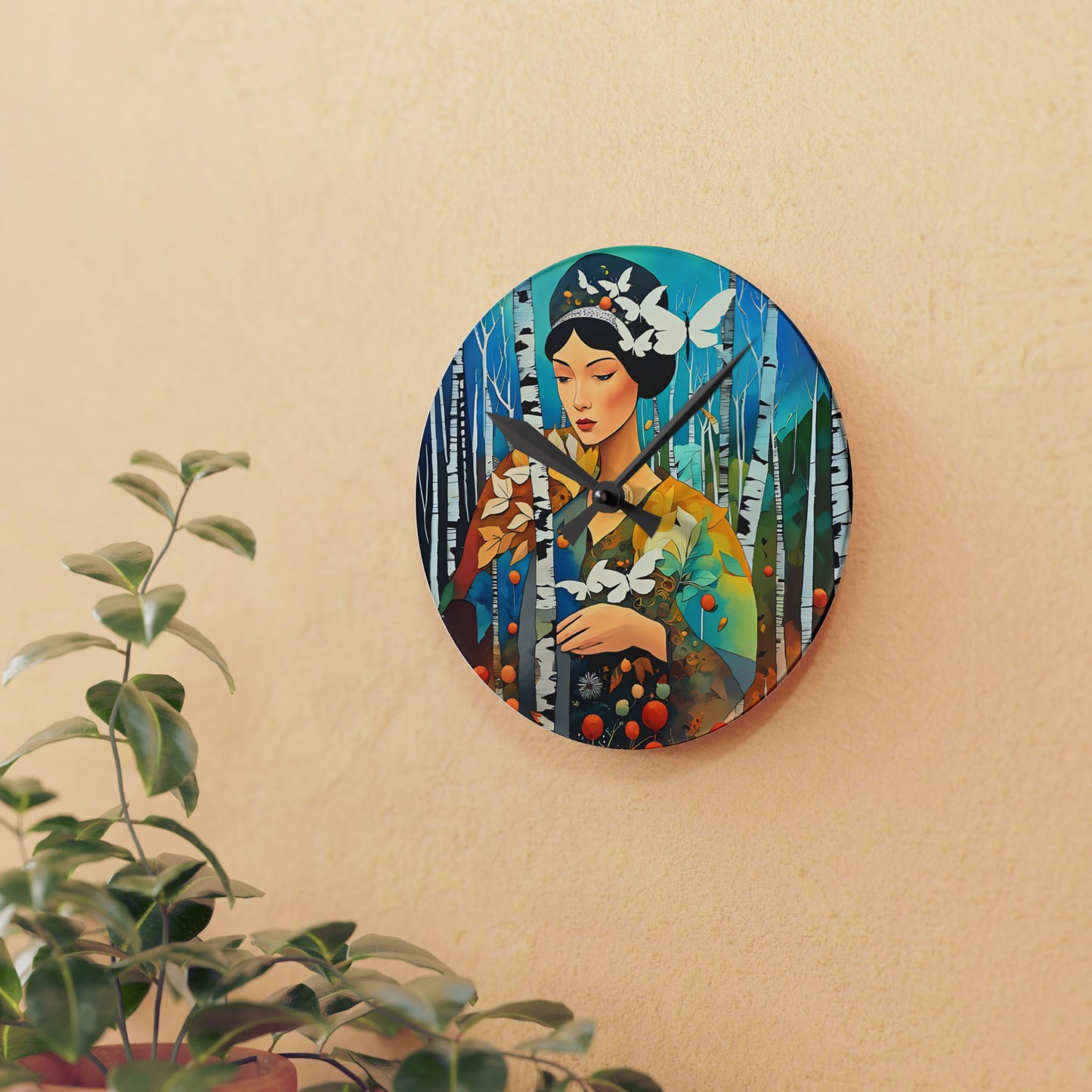 Butterfly Acrylic Wall Clock