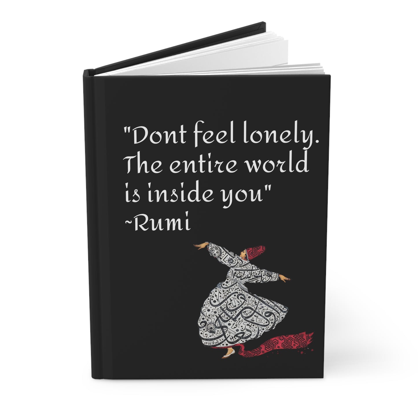 Personalized Rumi Quote Hardcover Journal