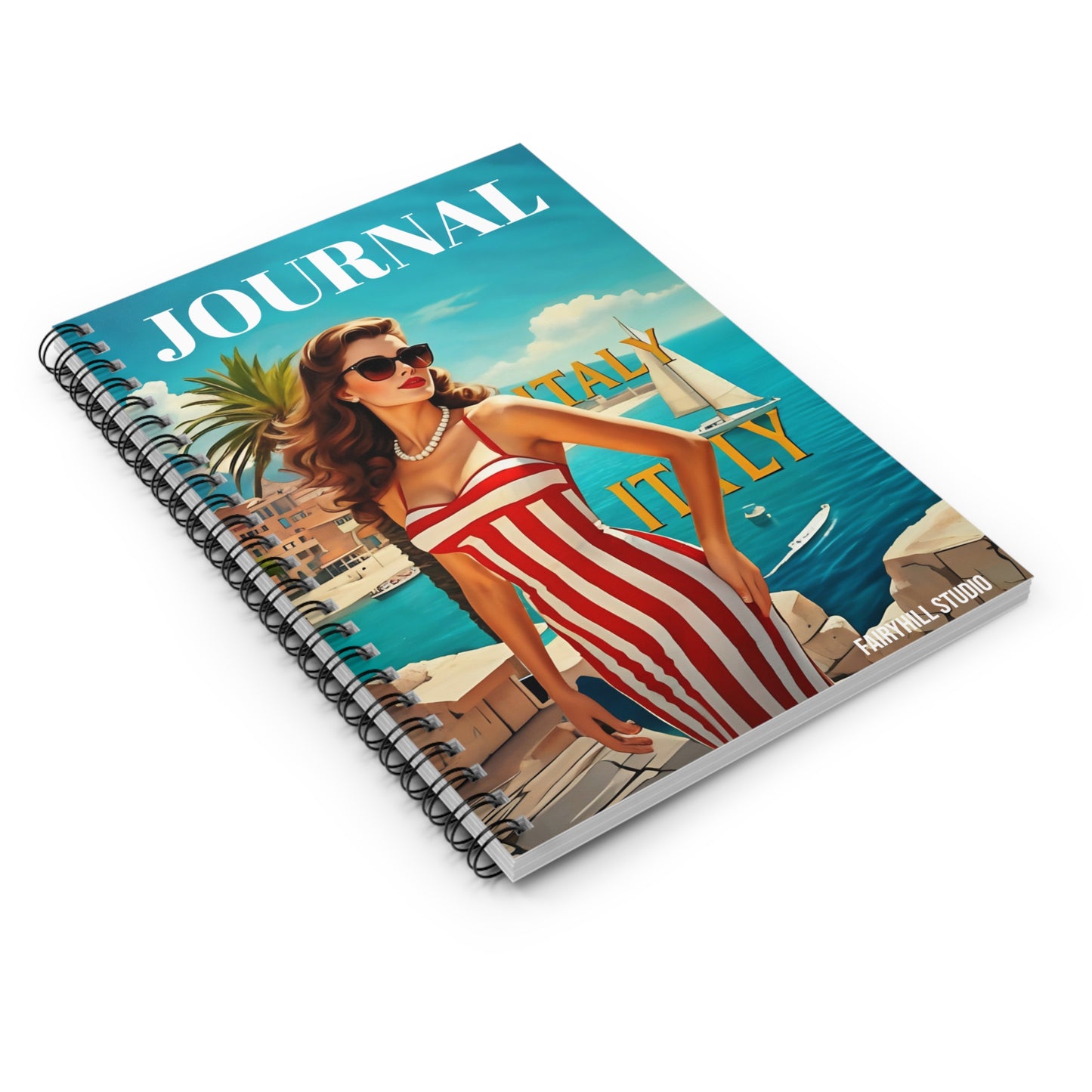 Girl in 1920's Italy Spiral Notebook