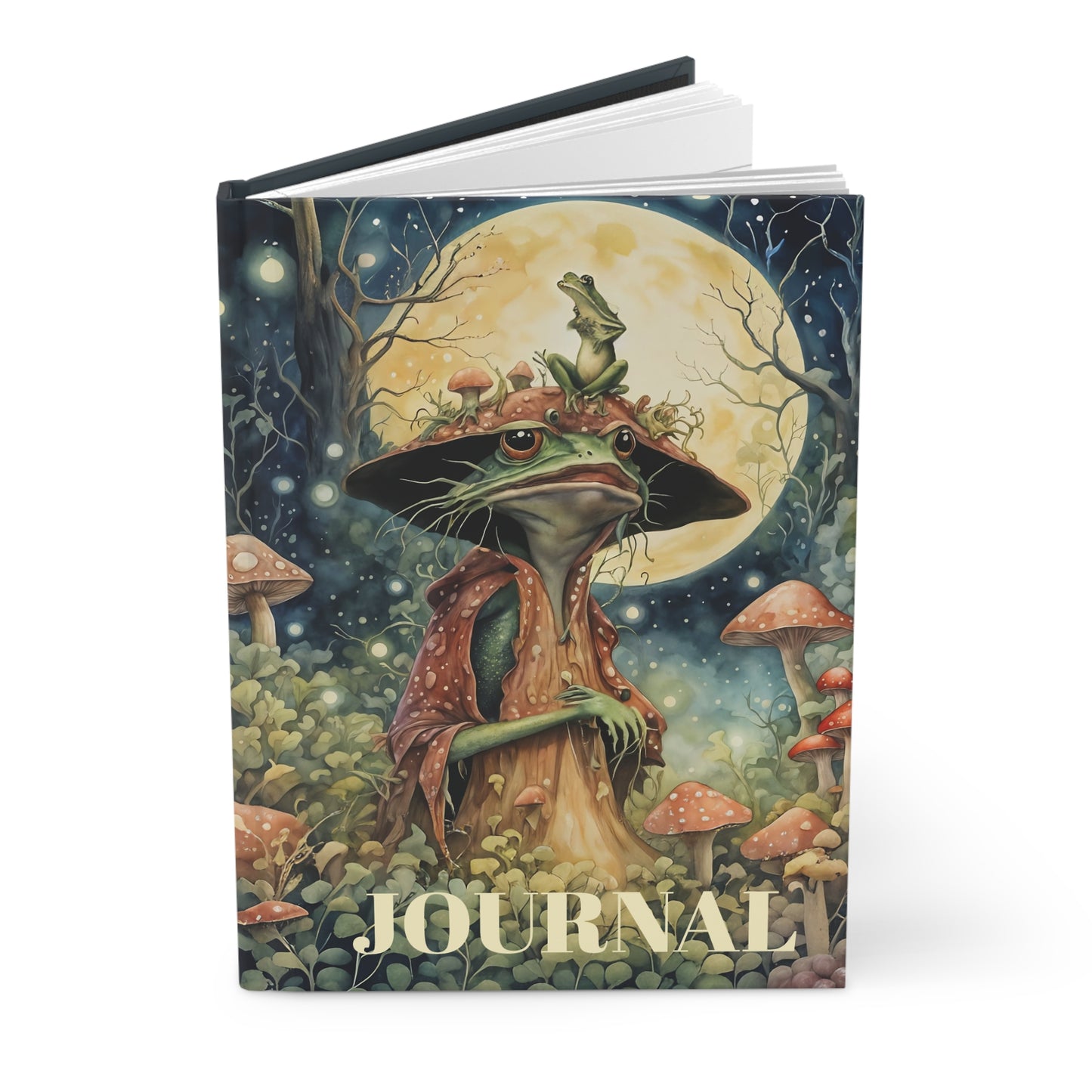Frog Fairy art Mindful  Journal Hardcover