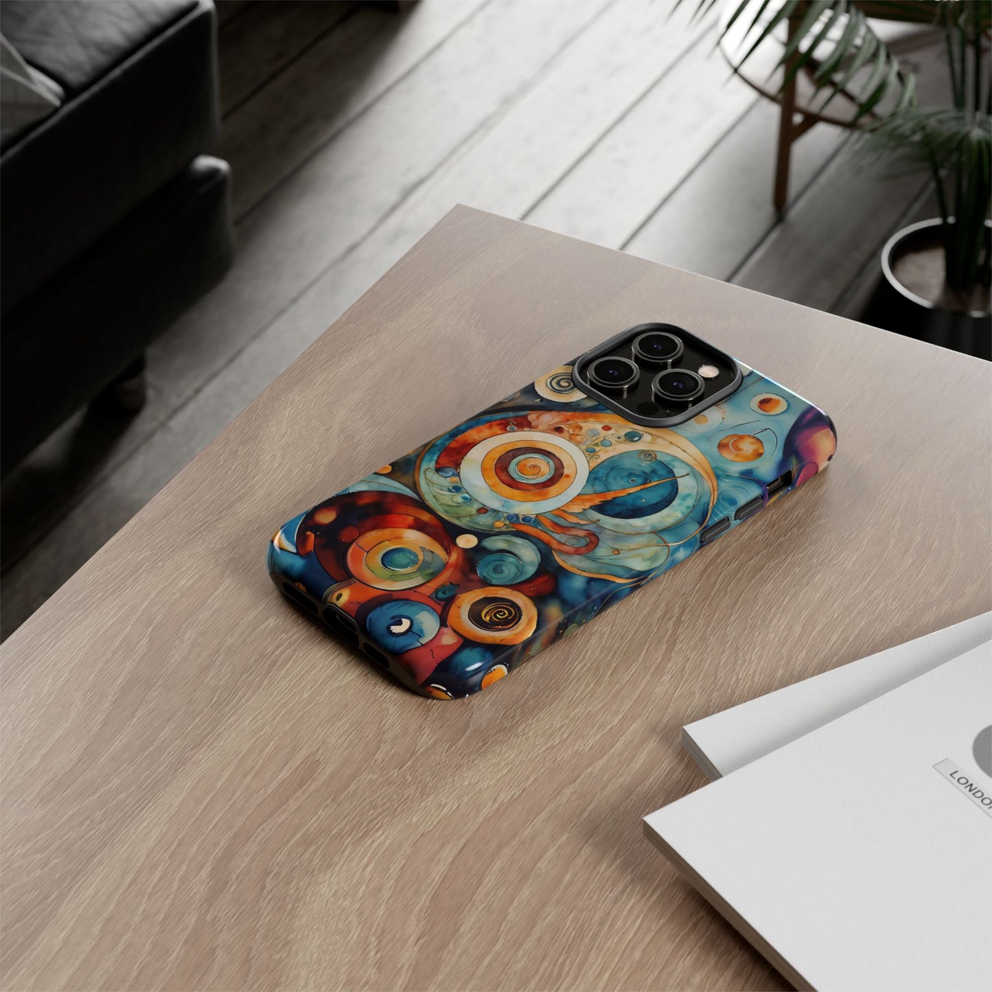 Phone Cases - Beautiful Abstract Circular Art Design