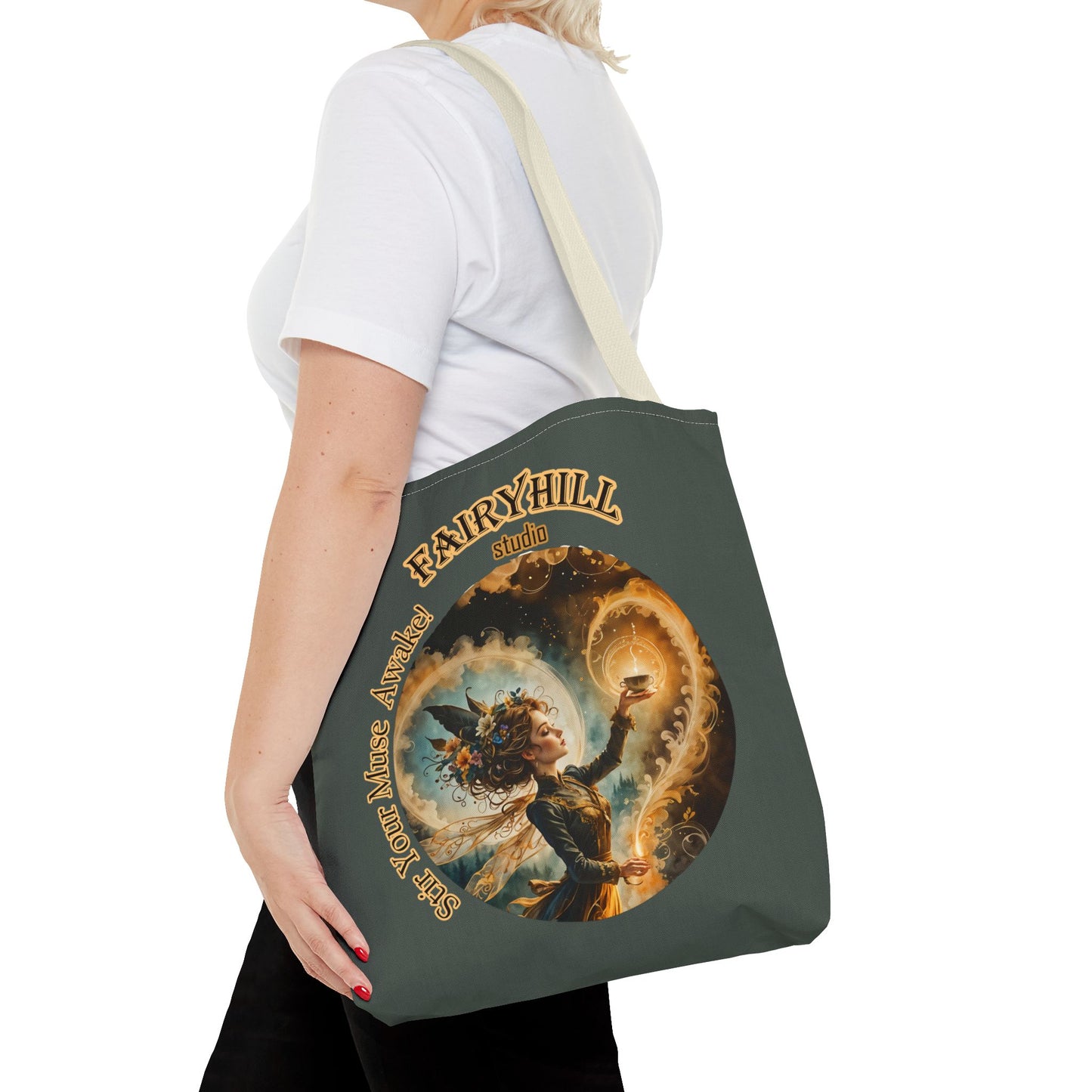 Fairy Tote Bag Embrace your Muse Art Coffee Lover Gift