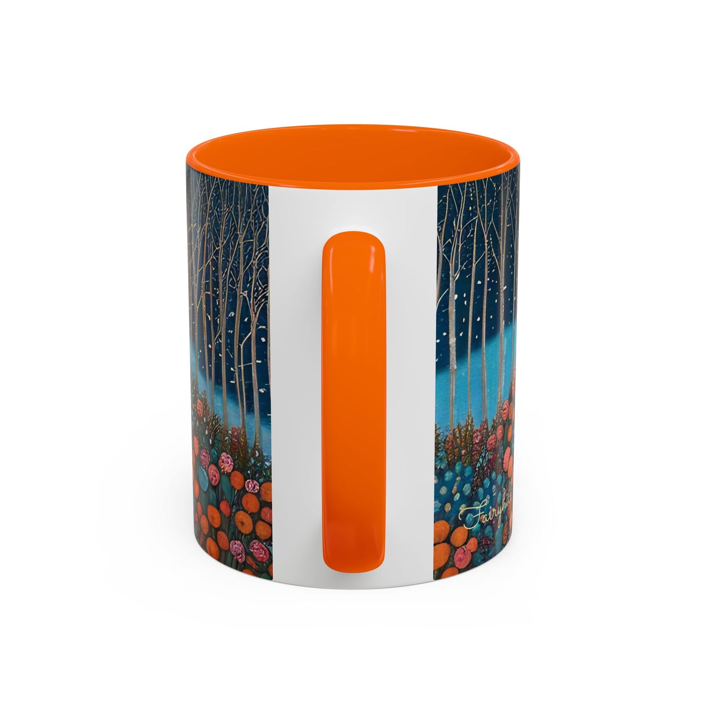 Mug - Boho Winter Deer in Snow Red Coffee Mug for the Holidays