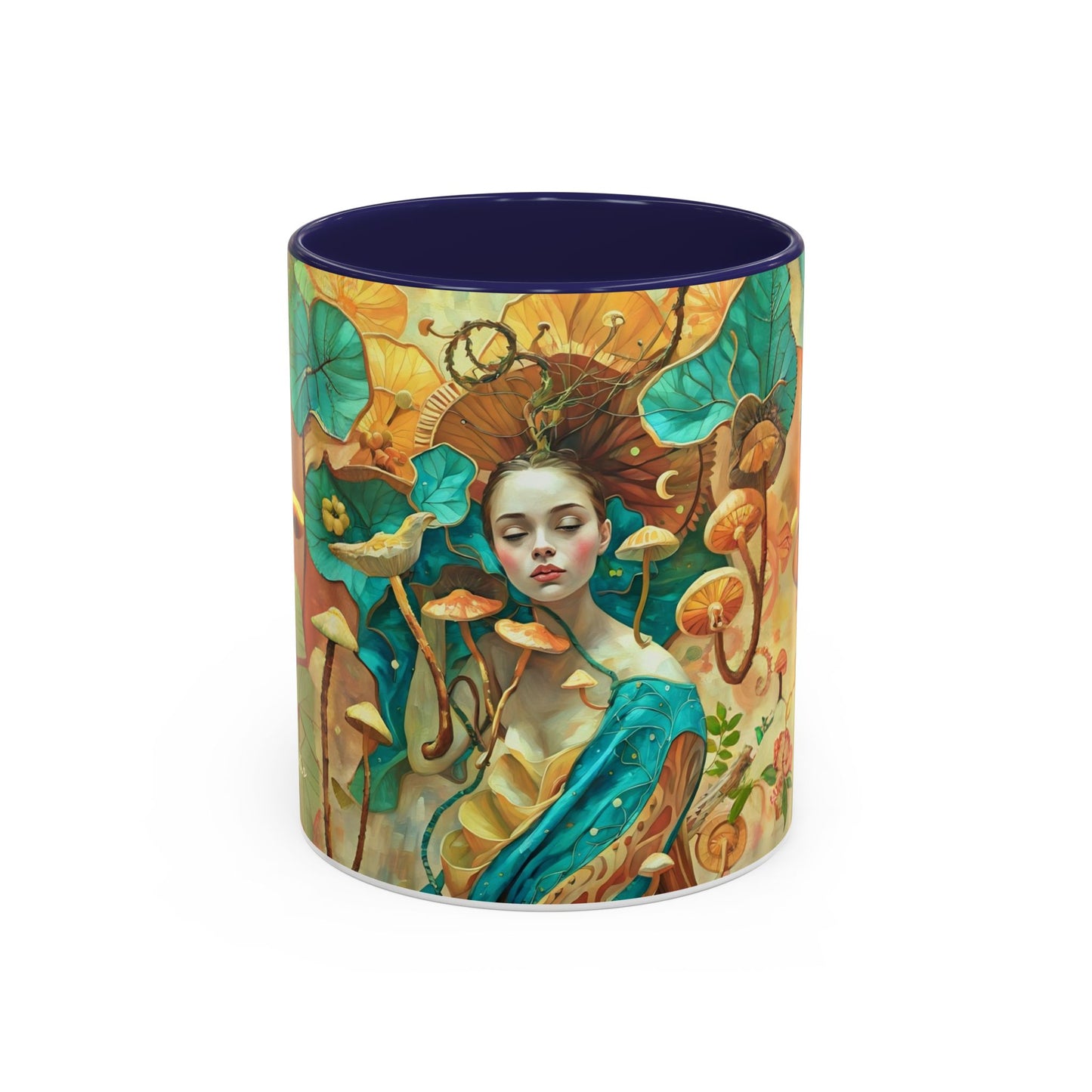 Mushroom Fairy Art-Themed Coffee Mug - 11 & 15oz Accent Mug for Musroom  Fsiry Lovers