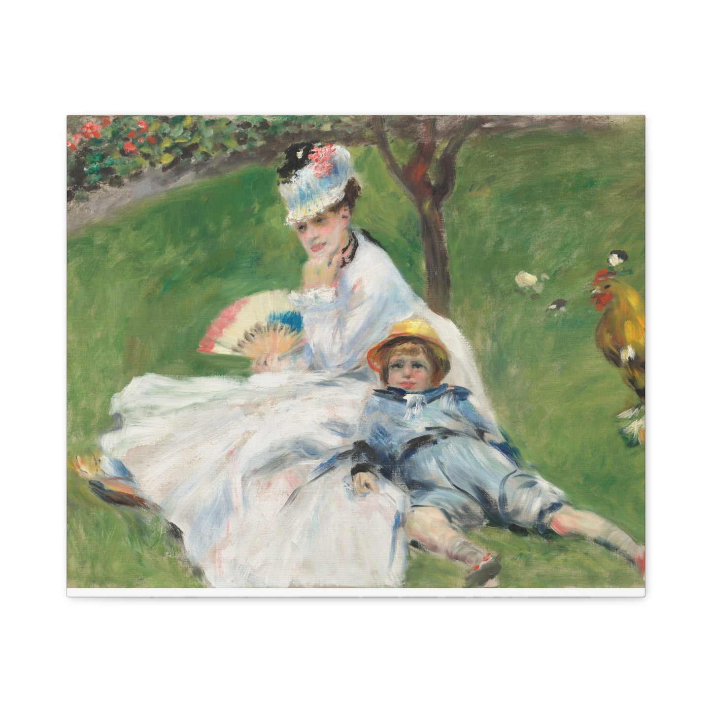 Canvas Print -   Madame Monet and Her Son by Auguste Renoir