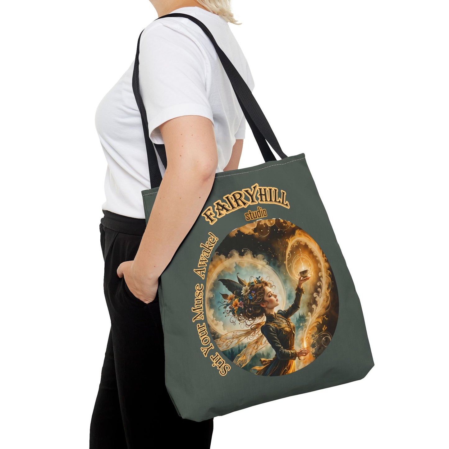 Fairy Tote Bag Embrace your Muse Art Coffee Lover Gift